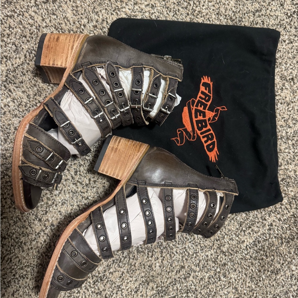 Freebird Women’s Strappy Heel Booties